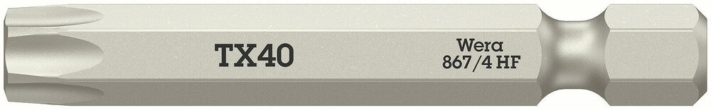 Wera 867 4 torx® hf bits met vasthoudfunctie, tx 40 x 50 mm - 05060511001