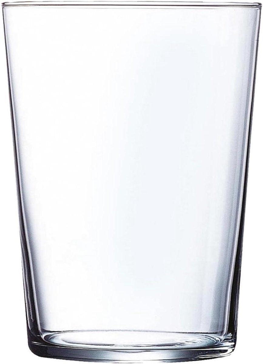 Merkloos sans marque cidre glazen - longdrink glazen - dranken serveren - gehard glas - set van 4 - transparant