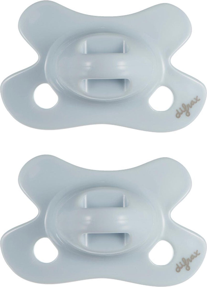 Difrax natural fopspeen - newborn - blauw lichtblauw - 2 stuks