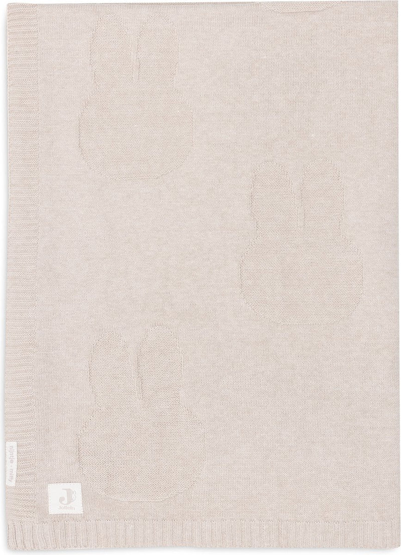 Jollein - deken ledikant 100x150cm - dekentje baby - miffy - nougat