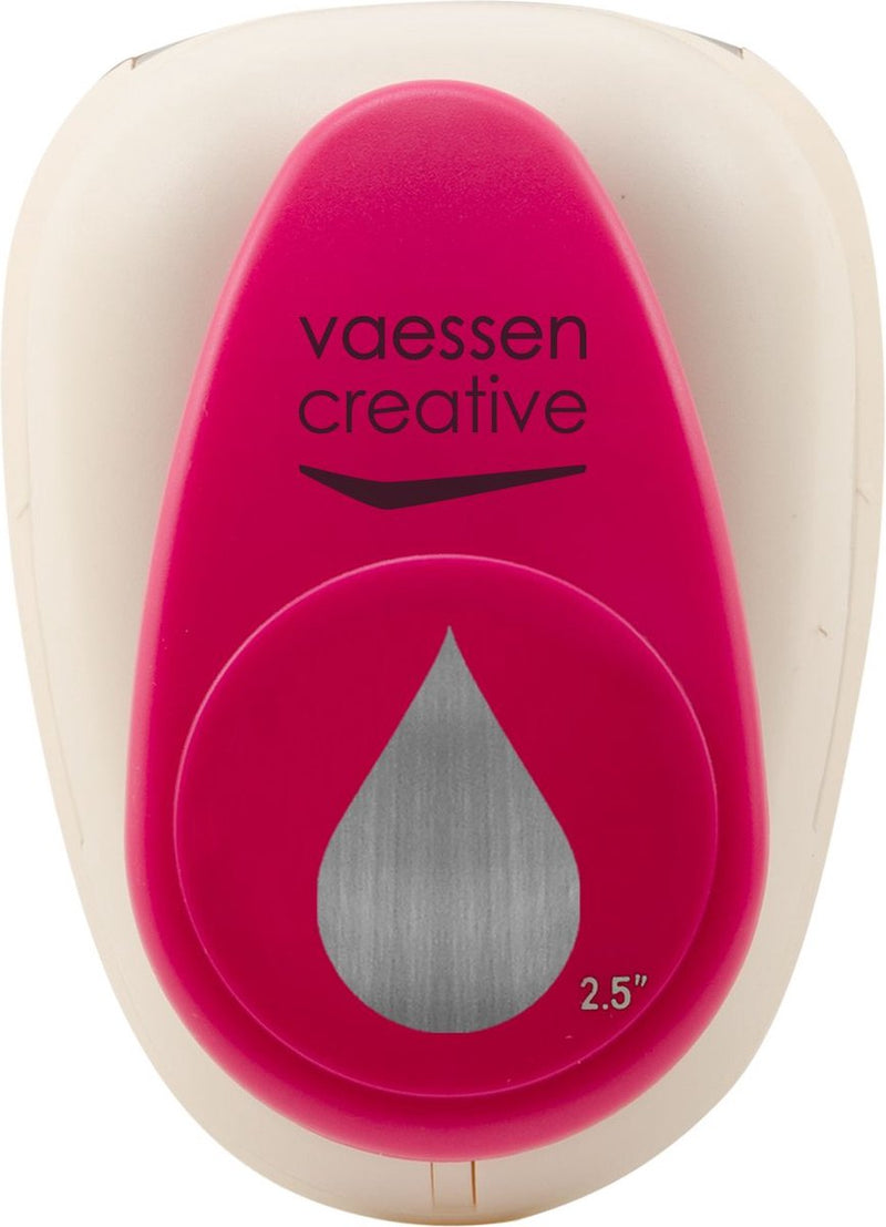 Vaessen creative pons - figuurpons - druppel - 4,2 x 6,4 cm