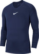 Nike park dry first layer longsleeve thermoshirt - maat s - mannen - navy wit