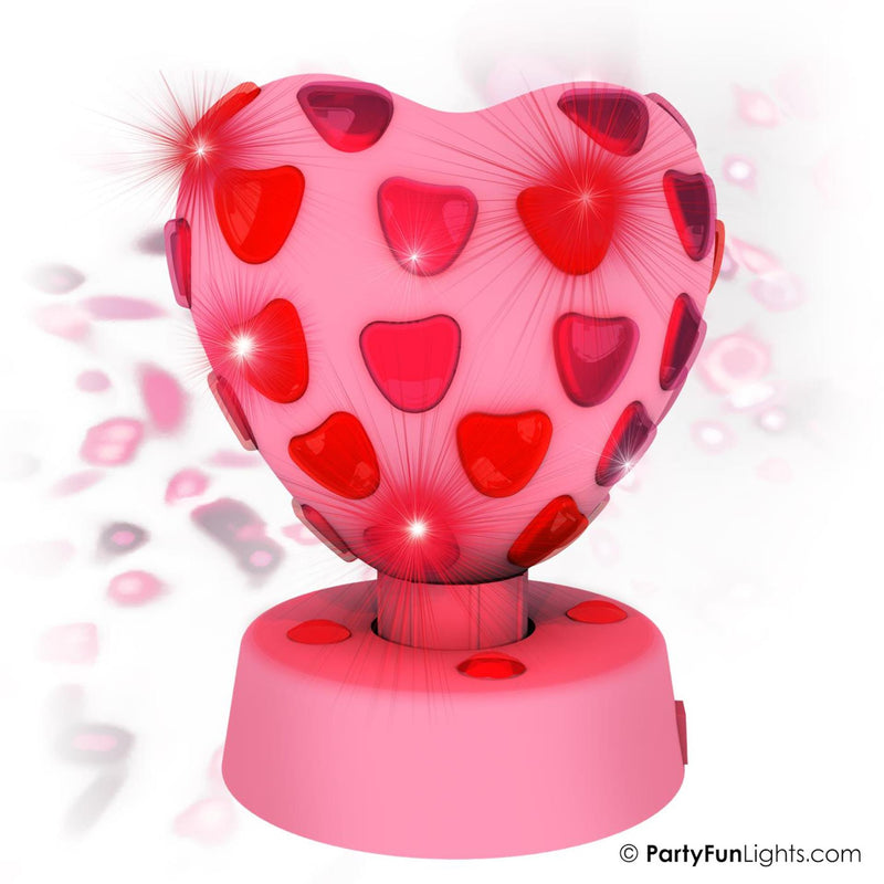 Partyfun lights party licht hart led roterend