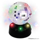 Partyfun lights tafellamp discobal dia10cm roterend werkt op 3xaa batterijen en usb