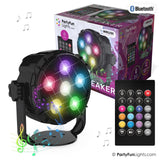 Partyfun lights bluetooth party luidspreker met 6x power leds en afstandbediening - afbeelding 2