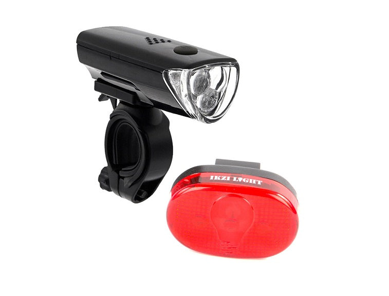 Ikzilight verlichtingsset the sunset 1xled wit en 3xled rood batterij