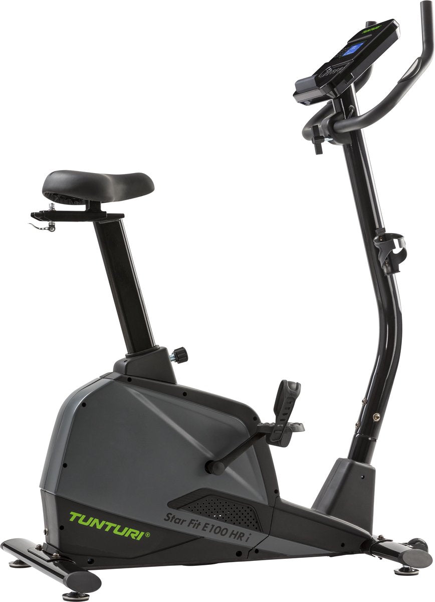 Tunturi star fit e100 hr i plus hometrainer - ergometer - fitnessfiets - bluetooth - 21 trainingsprogramma's - 16 weerstandniveaus - kleur: zwart - incl. gratis app