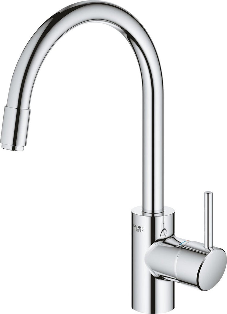 Grohe concetto keukenkraan - uittrekbare handdouche - draaibaar - chroom