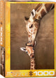 Eurographics - kus van een girafmoeder [giraffe mother's kiss] - 1000 stukjes 48×68cm (b×h) - legpuzzel