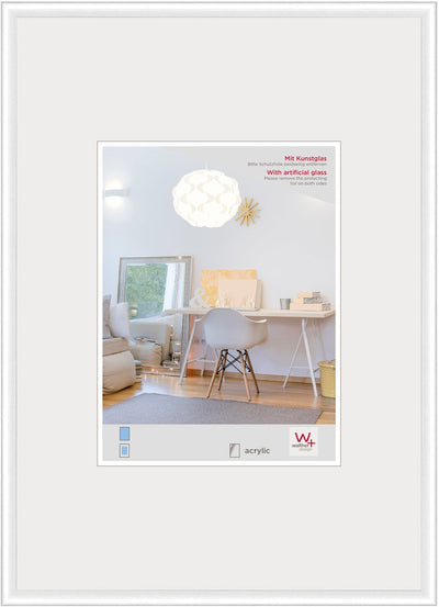 Walther new lifestyle - kunststof lijst - fotoformaat 40x50 cm - kunstglas - wit