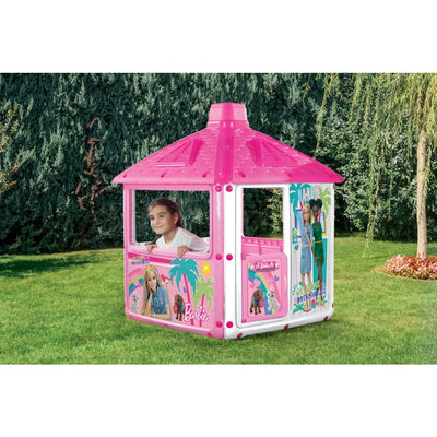 Barbie city speelhuis 132x104x104 cm roze wit