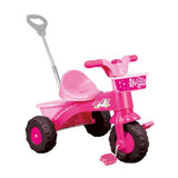Dolu eenhoorn driewieler met duwstang roze - afbeelding 1