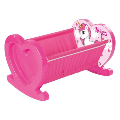 Dolu eenhoorn poppenwiegje roze