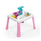 Dolu zand-watertafel + accessoires roze wit