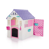 Dolu tuin speelhuis met accessoires roze paars 140x127x107.5 cm - afbeelding 1