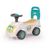 Dolu loopauto met toeter wit groen geel 47x37x20.5cm - afbeelding 1
