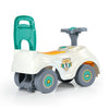 Dolu loopauto met toeter wit groen geel 47x37x20.5cm