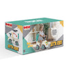 Dolu loopauto met toeter wit groen geel 47x37x20.5cm