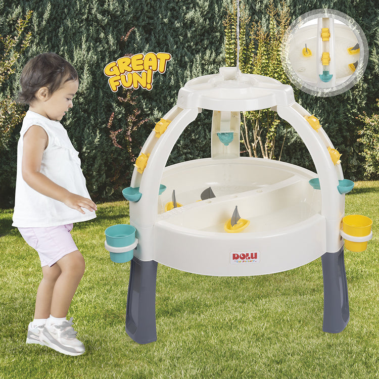 Dolu 2674 fountain zand wtertafel met accesoires wit grijs