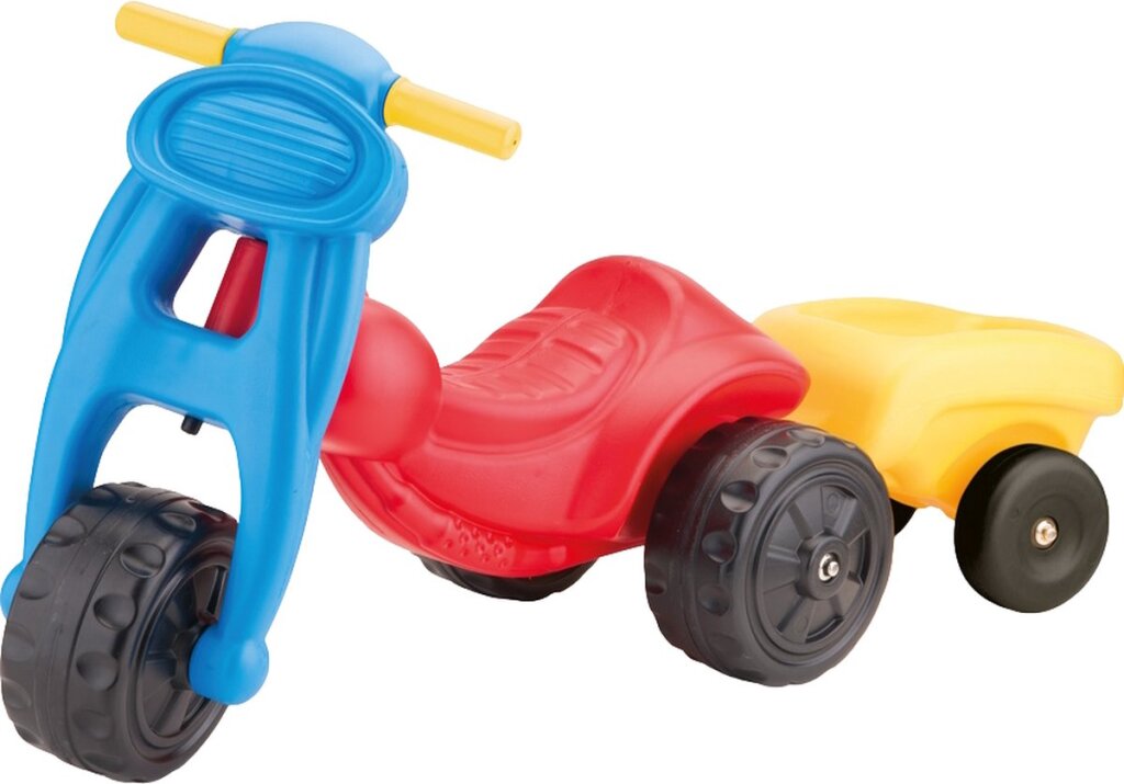 Dolu driewieler met aanhangwagen