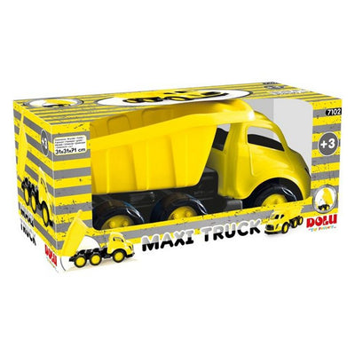 Dolu dump truck geel zwart