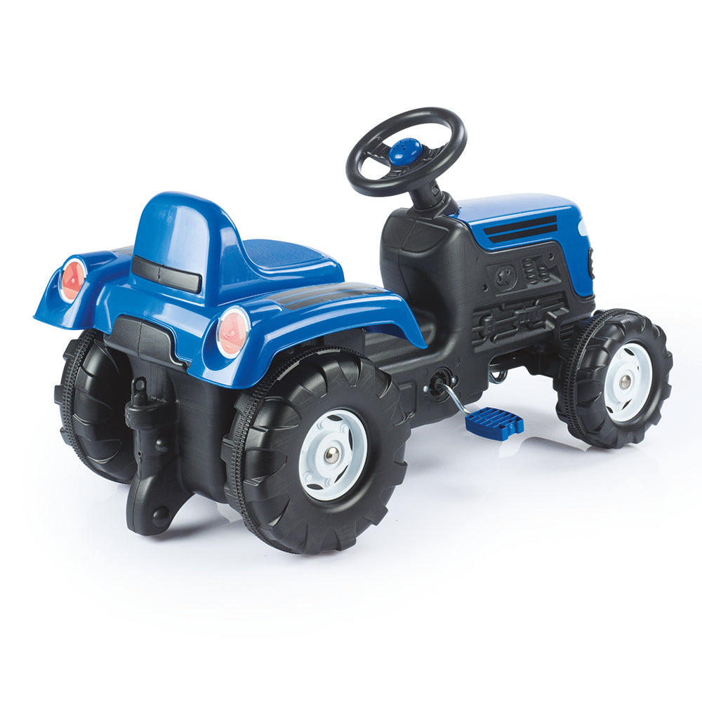Dolu traptractor met claxon blauw zwart???????