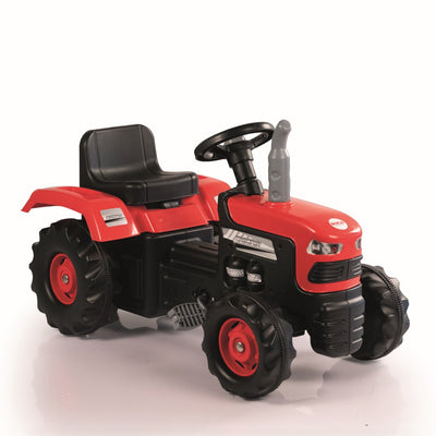 Dolu traptractor met claxon rood zwart