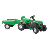 Dolu traptractor met aanhanger claxon groen zwart - afbeelding 1