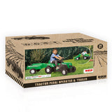 Dolu traptractor met aanhanger claxon groen zwart - afbeelding 2