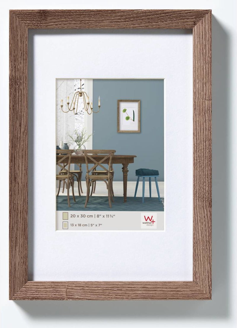 Walther fiorito - mdf houten lijst - fotoformaat 13x18 cm - walnoot
