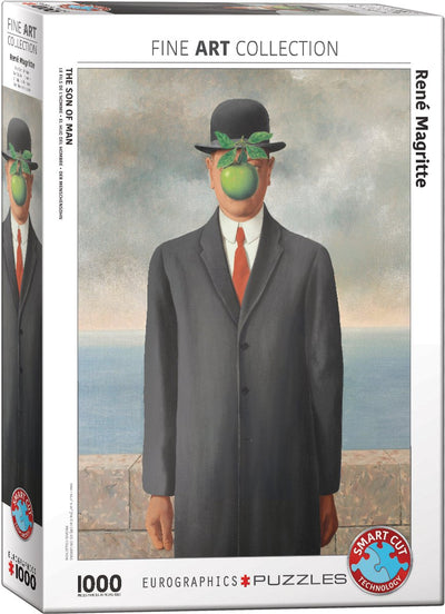 Eurographics - de zoon des mensen [le fils de l'homme] - rené magritte - 1000 stukjes 48×68cm (b×h) - fine art legpuzzel