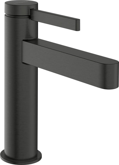 Hansgrohe finoris - wastafelmengkraan - ééngreeps bediening - coolstart energiebesparend - met trekwaste - 110mm - brushed black chrome