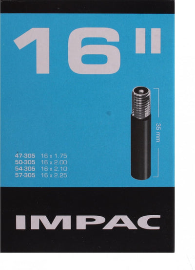 Impac Binnenband (by Schwalbe) AV16 16x1.75 2.35 ETRTO 47 57-305, Ventiel:Schrader auto 35mm