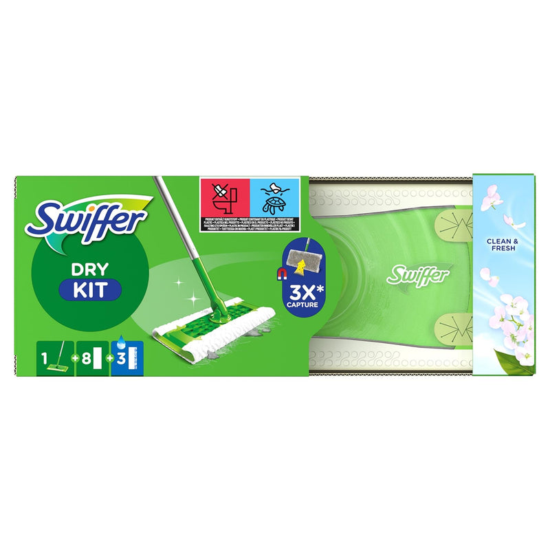 Swiffer vloerreiniger startset - 1 vloerwisser + 8 droge + 3 vochtige vloerdoekjes navullingen