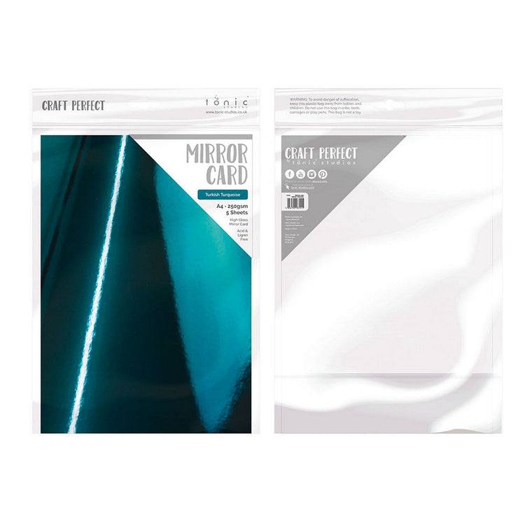Craft perfect by tonic studios craft perfect • spiegel kaart a4 5pcs turkish turquise