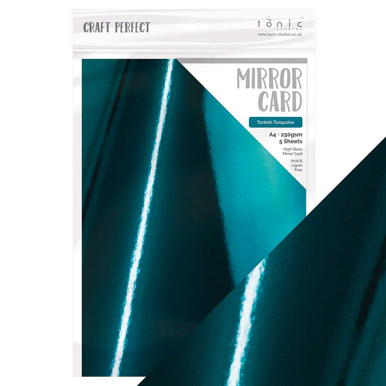 Craft perfect by tonic studios craft perfect • spiegel kaart a4 5pcs turkish turquise