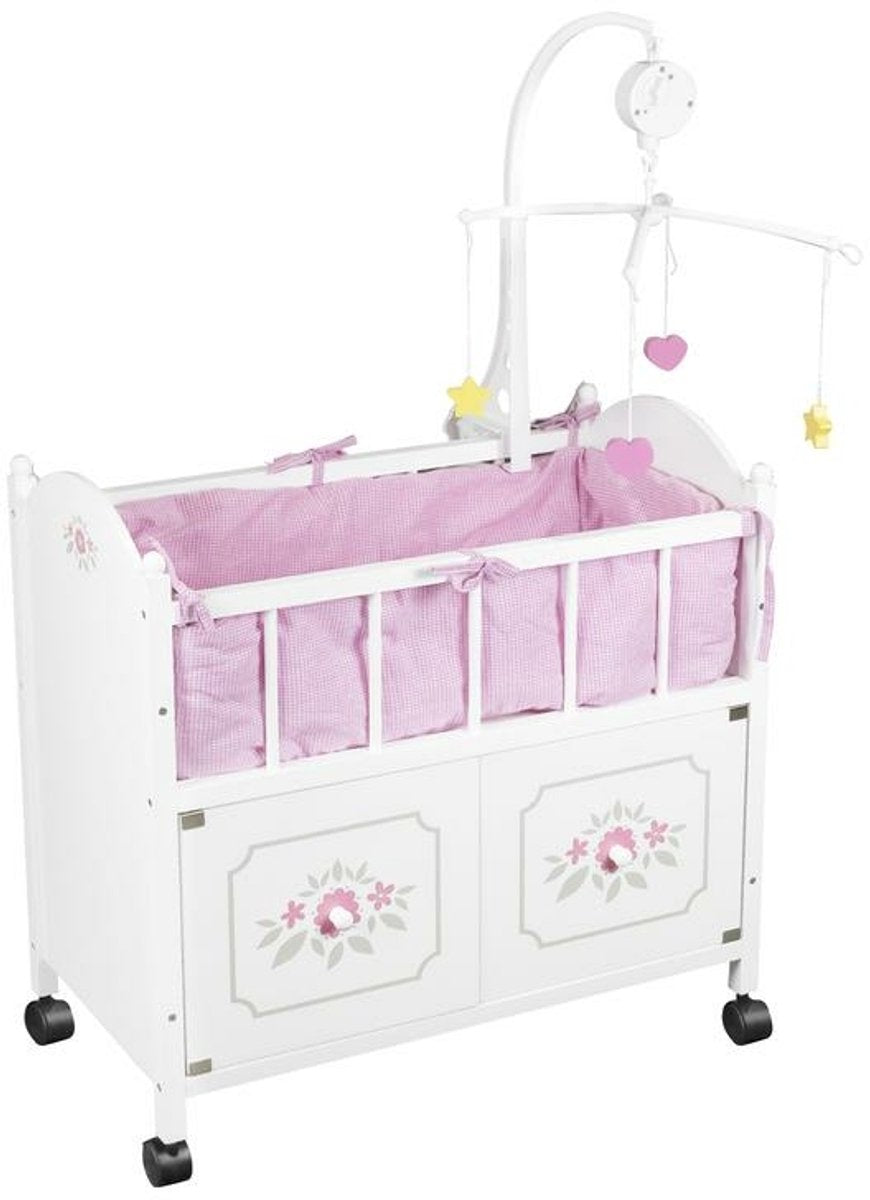 Braet poppenbedje met kast