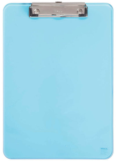 Maul klembord a4 staand transparant neon blauw - 1 stuks