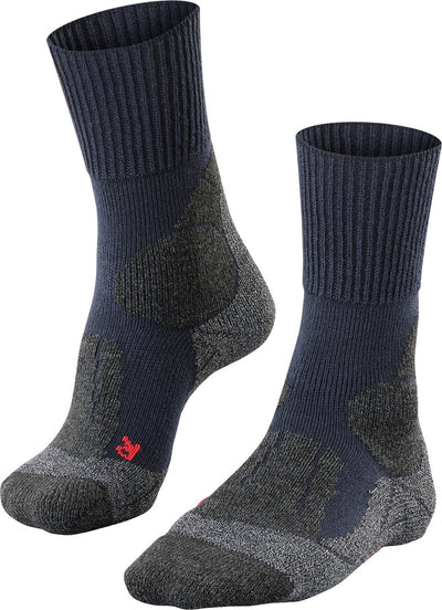 Falke tk1 anti-blaar dik wol functioneel materiaal wandelsokken heren blauw - maat 42-43