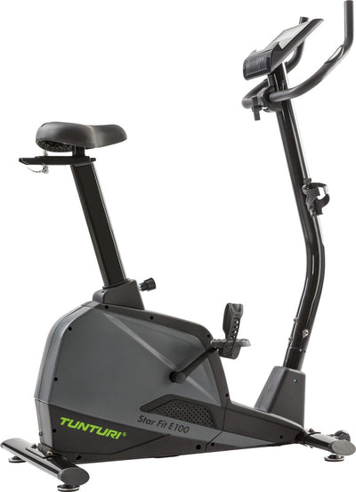 Tunturi star fit e100 hometrainer - fitnessfiets - 21 programma's - 24 weerstandsniveaus - ergometer - verstelbaar - kleur: zwart