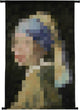 Hd collection wall hanging lady pearl blue 110x3x83cm