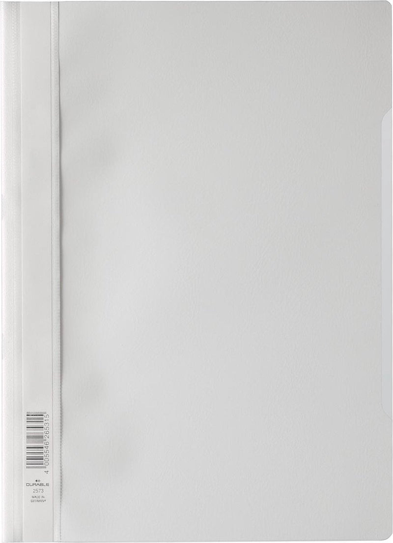 Durable snelhechtmap ft a4 wit 25 stuks