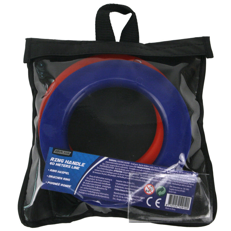 Alert vlieger ring haspel set met vliegertouw 60m