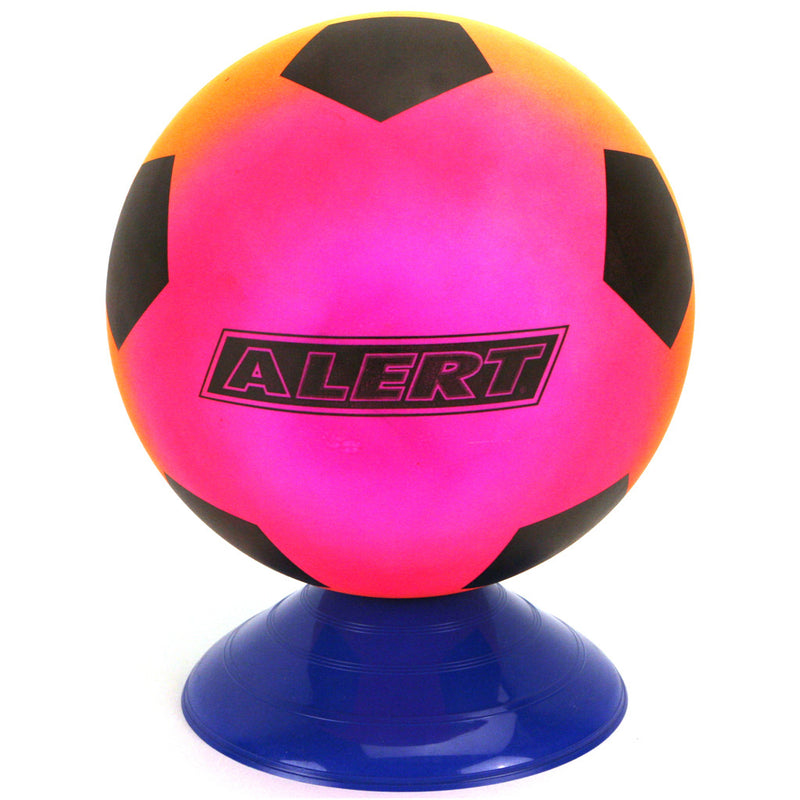 Alert voetbal 15 cm - regenboog voetbal - kinder voetbal - pvc voetbal 60 gram - buitenspeelgoed