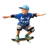 Basic mini houten skateboard 43x12 cm - afbeelding 2
