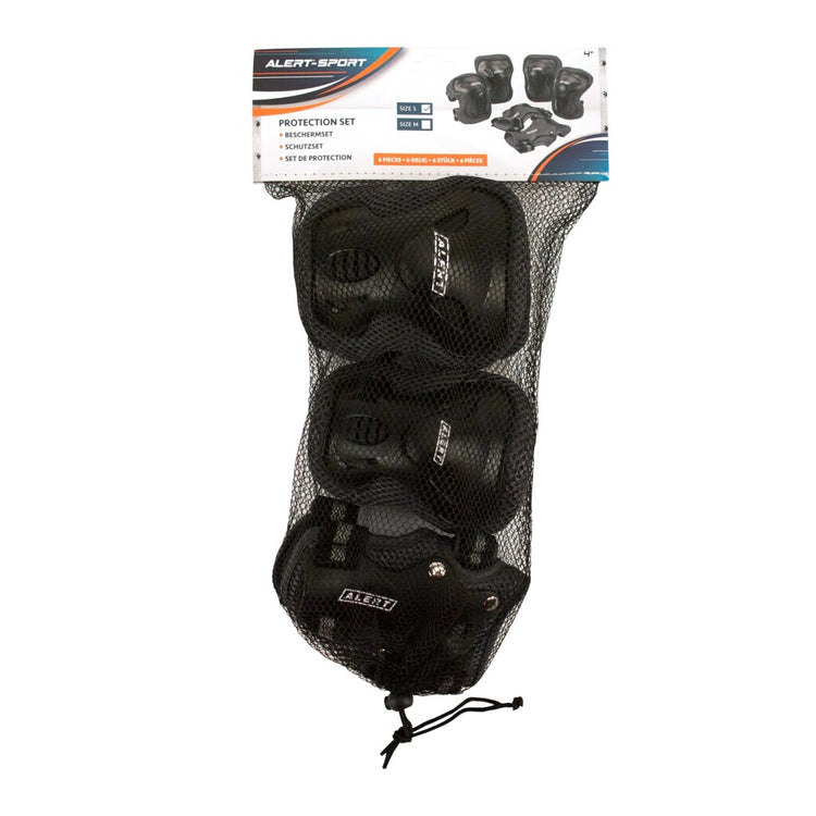 Alert sport beschermset maat s 3-delig zwart