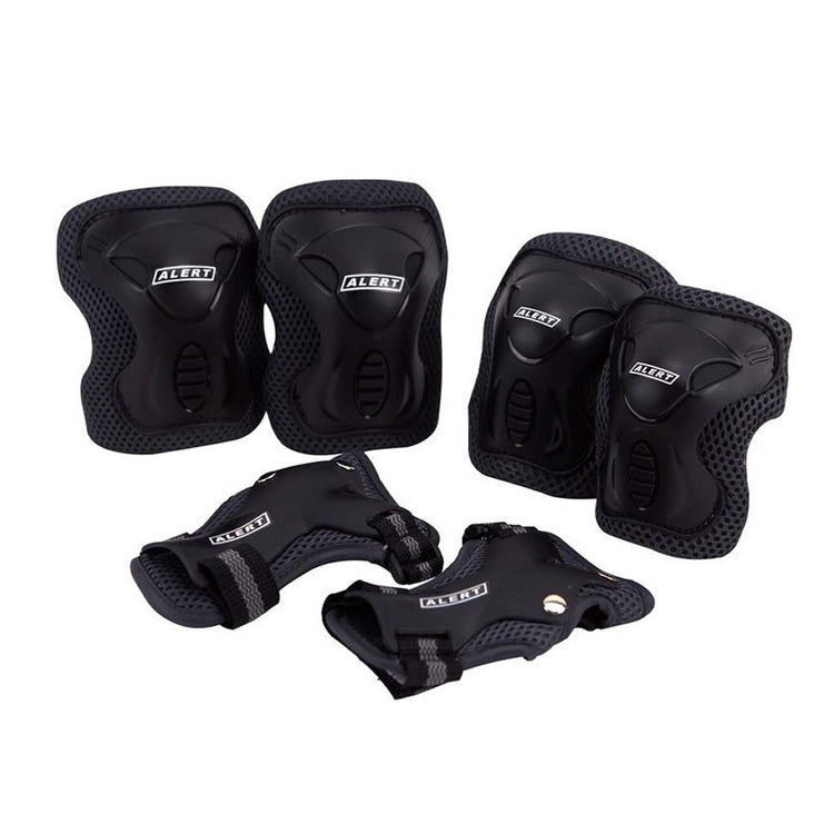 Alert sport beschermset maat s 3-delig zwart