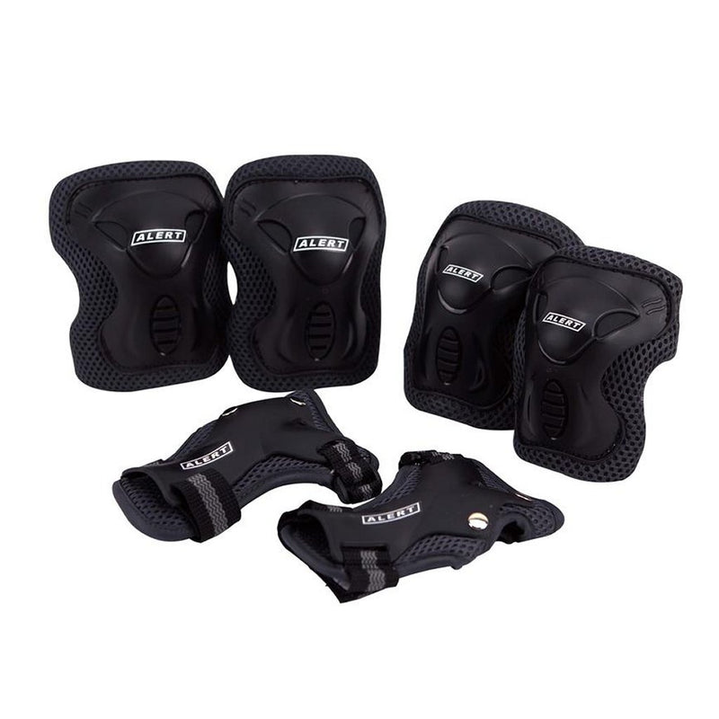 Alert sport beschermset maat s 3-delig zwart