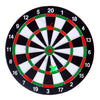 Overige merken dartboard tweezijdig + 6 pijlen 37 cm