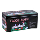 Merkloos sans marque pokerset in blik, 200-delig - afbeelding 1